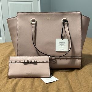 Kate spade purse w/matching wallet